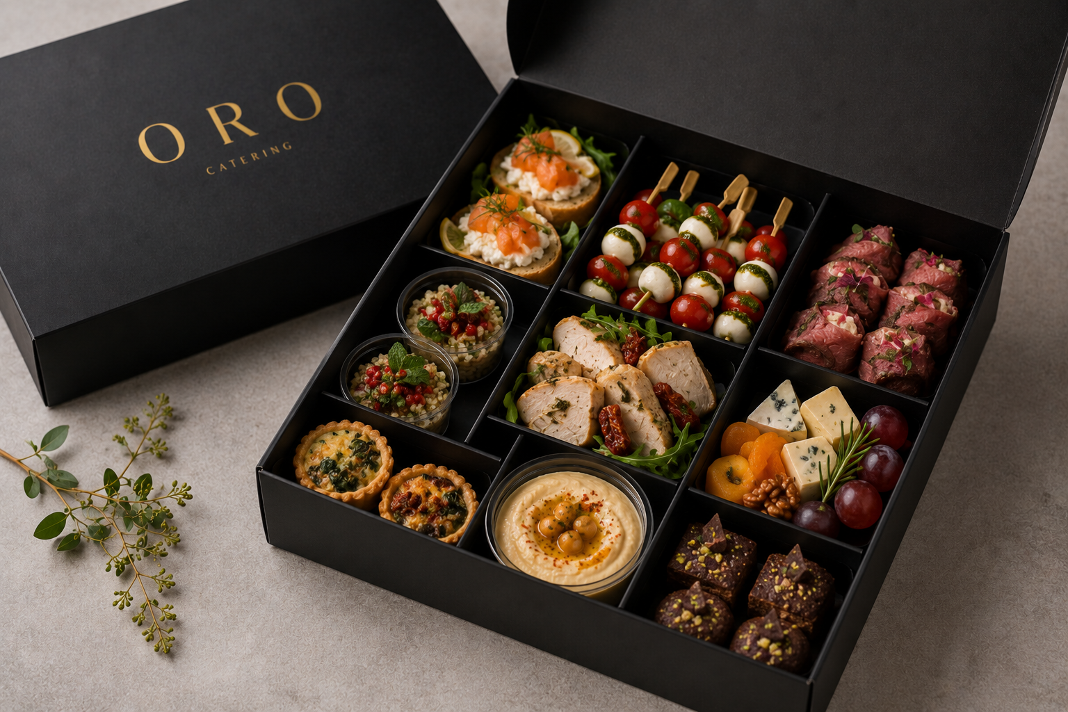 ORO Catering — lunch box